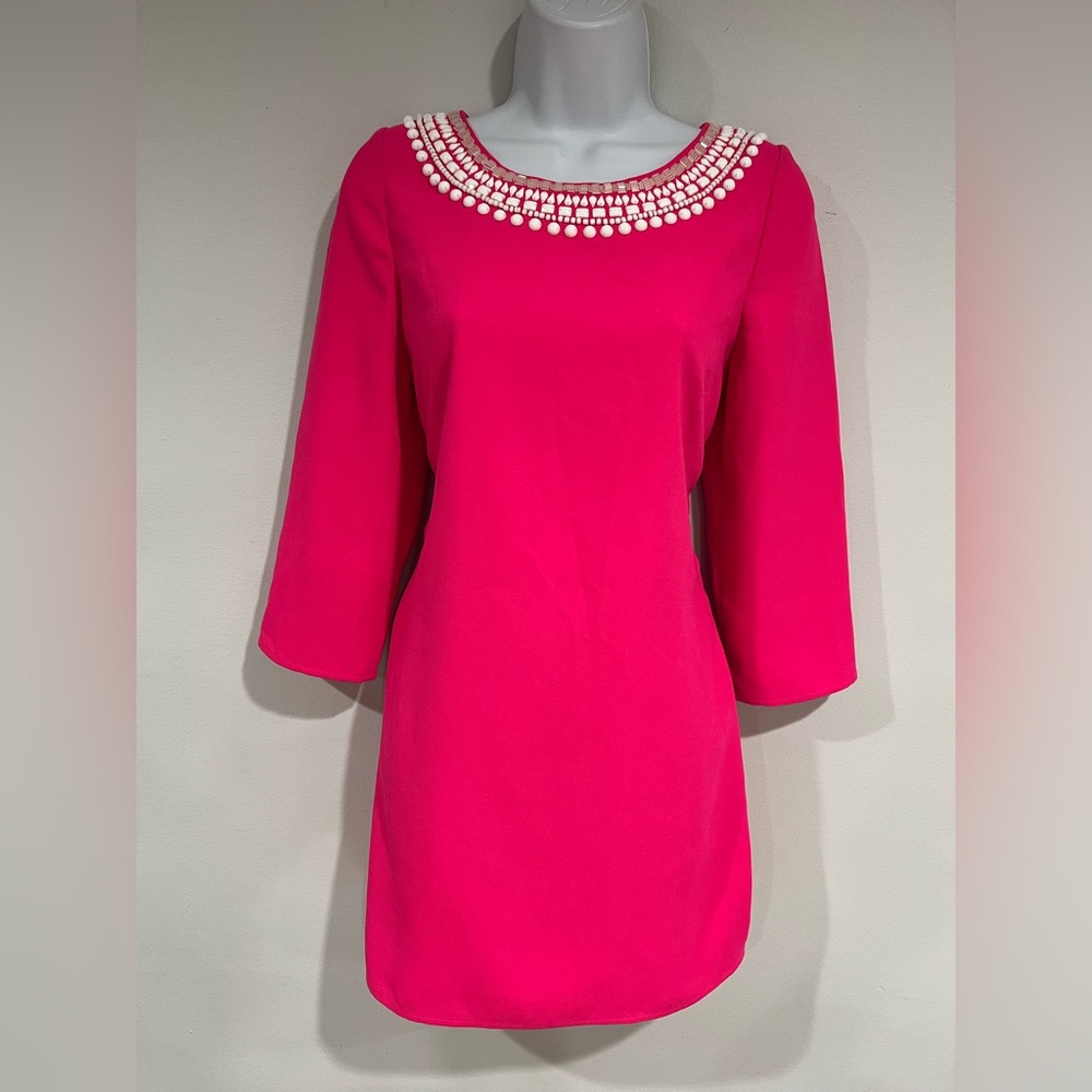 Lilly Pulitzer⭐️SAMPLE⭐️ Embellished Romper Hot Pink Dress
